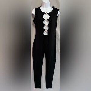 Simmi sleeveless cut out bust fitted jumpsuit‎ in black Women’s Sz 12